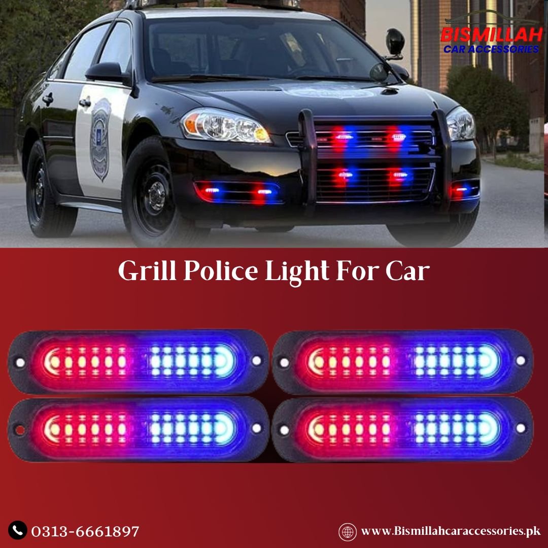 police light car grill