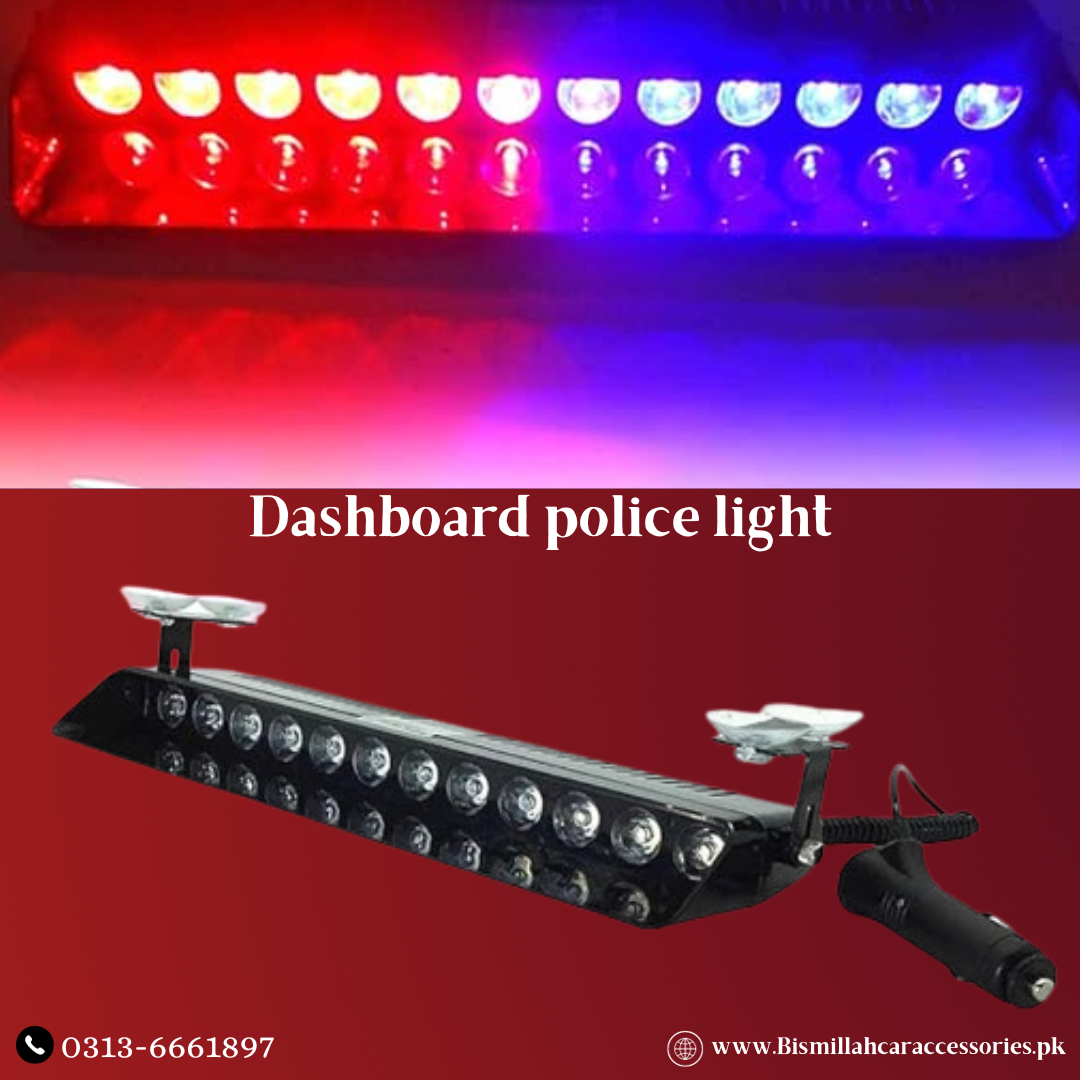 police light car dashboard